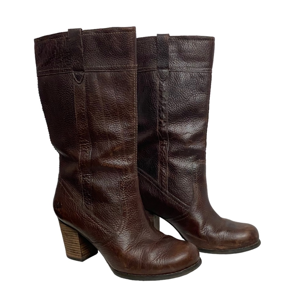 Timberland Ruston Earthkeepers Leather Waterproof Casual Heeled Boots‎ Brown
